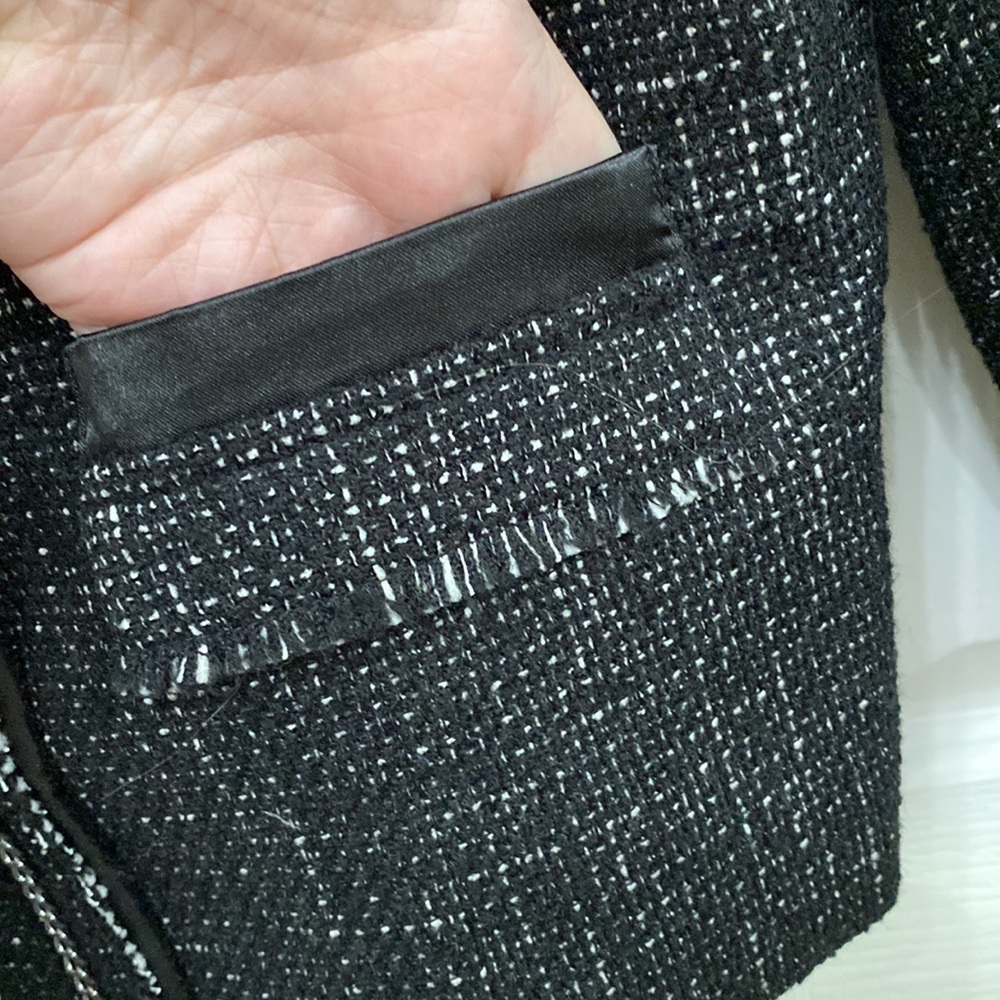 Halogen “Tweed” Inspired Jacket With Multiple Det… - image 3